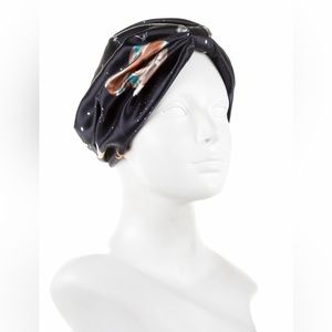 Valentino 100% Silk intergalactic turban hat NWT Made in Italy